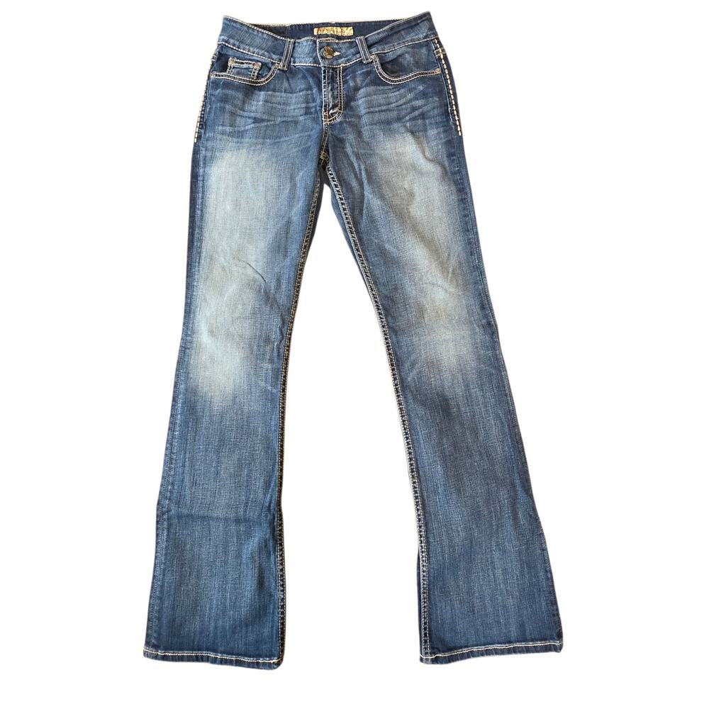 BKE Culture Women's Bootcut Flare Jeans Western Cowgirl SZ 29